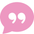 pink chat bubble